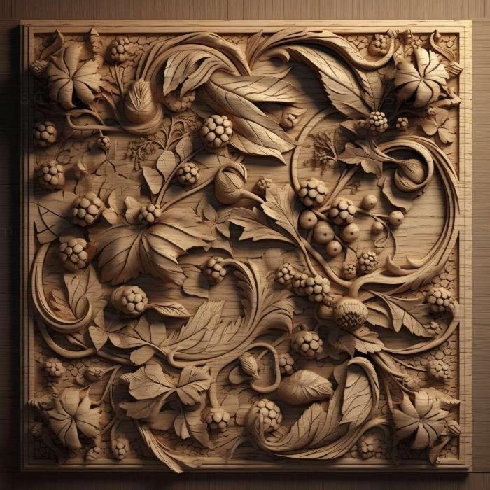 Patterns and decorations (stl material 4, PATTERN_1256) 3D models for cnc